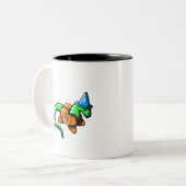 Fijne Samhain! Tweekleurige Koffiemok (Voorkant links)