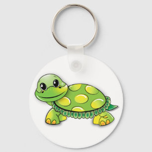 Fijne schildpad sleutelhanger