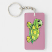 Fijne schildpad sleutelhanger (Voorkant)