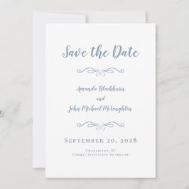 Fijne scriptuur romantische kalligrafie stoffig bl save the date