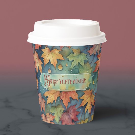 Fijne september papieren bekers