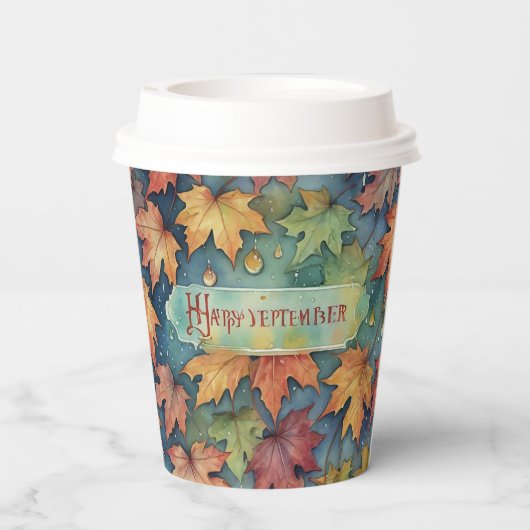 Fijne september papieren bekers (Achterkant)
