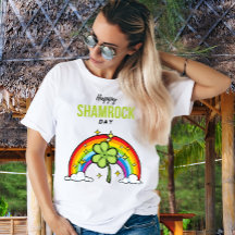 Fijne Shamrock Dag Vakantie T-Shirt