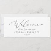 Fijne Silver Hanging Seating Chart Header (Achterkant)