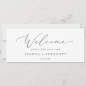 Fijne Silver Hanging Seating Chart Header (Voorkant)