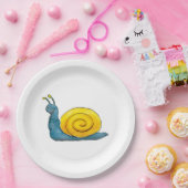 Fijne slak | Schattig dier Papieren Bordje (Feest)
