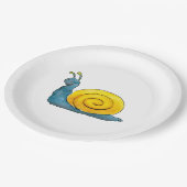 Fijne slak | Schattig dier Papieren Bordje (Gekanteld)