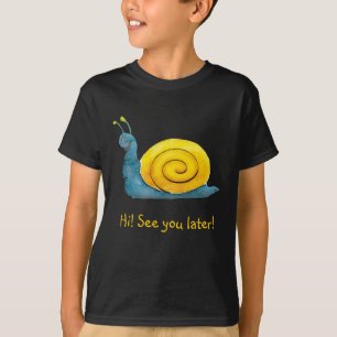 Fijne slak Schattig dier T-shirt