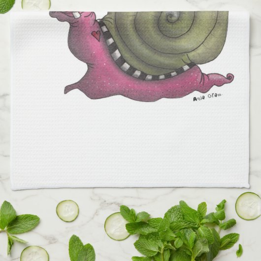 Fijne slak theedoek (Gevouwen)