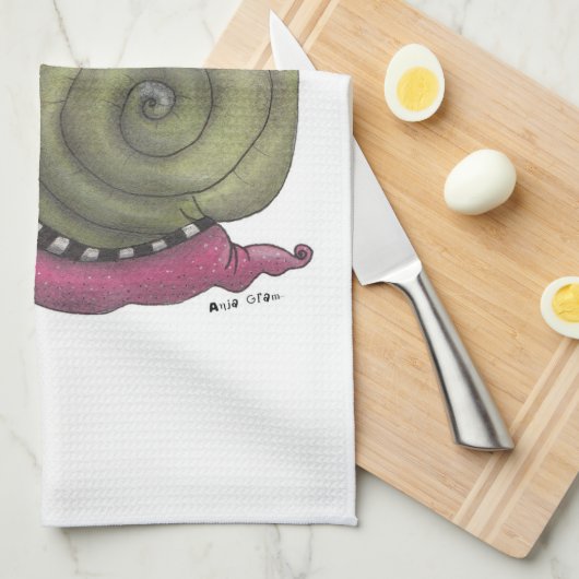 Fijne slak theedoek (Quarter Fold)