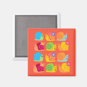 Fijne slakken schattige slakken magneet (Voorkant / Achterkant)