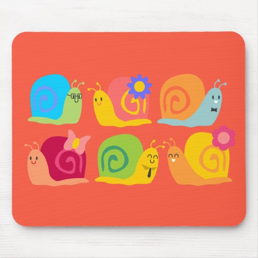 Fijne slakken schattige slakken muismat (Voorkant)