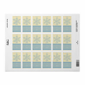 Fijne Snowflake Gift Label Labels (Full Sheet)