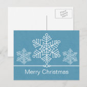 Fijne Snowflakes kerstBriefkaart Feestdagenkaart (Voorkant / Achterkant)