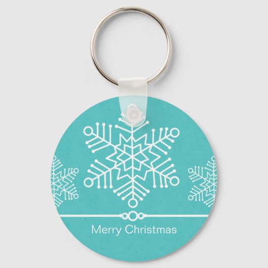 Fijne Snowflakes kerstSleutelhanger Sleutelhanger (Voorkant)