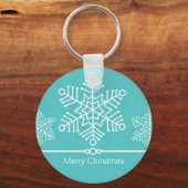 Fijne Snowflakes kerstSleutelhanger Sleutelhanger (Voorkant)