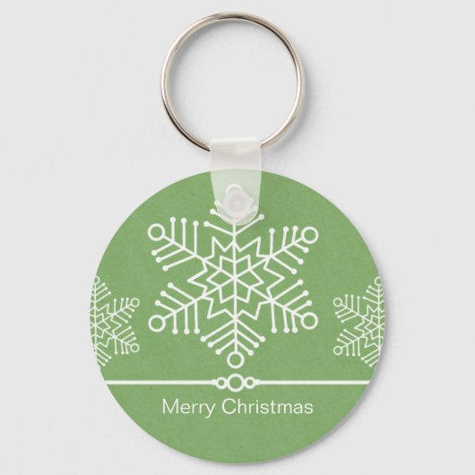 Fijne Snowflakes kerstSleutelhanger Sleutelhanger (Voorkant)