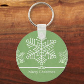 Fijne Snowflakes kerstSleutelhanger Sleutelhanger (Voorkant)