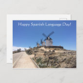 Fijne Spaanse dag van de Taal! Briefkaart (Voorkant / Achterkant)