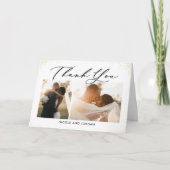 Fijne Sprinkles Bewerkbare Kleur Bedankt Kaart (Voorkant)