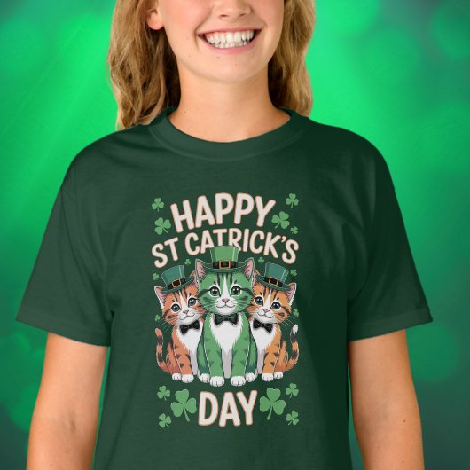 Fijne St. Catricks Dag Cat Lover Dames T-shirt