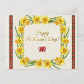 Fijne St. David-dag Ansichtkaart Briefkaart (Voorkant)