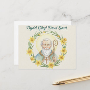 Fijne St. David-dag Ansichtkaart Briefkaart