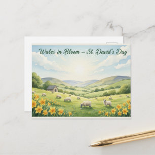 Fijne St. David-dag Ansichtkaart Briefkaart