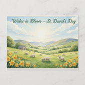Fijne St. David-dag Ansichtkaart Briefkaart (Voorkant)