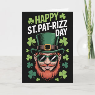 Fijne St Pat Rizz Dag Grappige Wenskaart Kaart