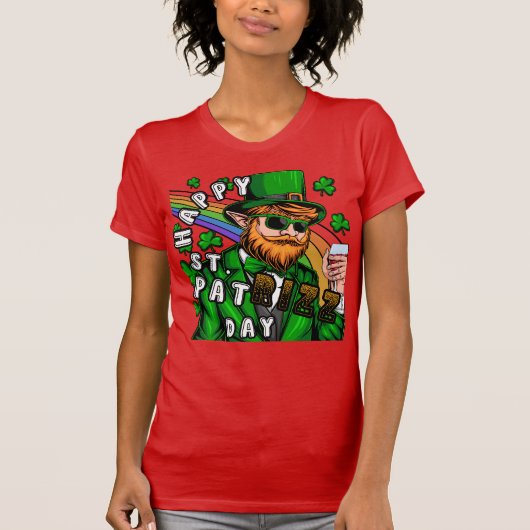 Fijne St. Pat Rizz Dag T-shirt (Voorkant)