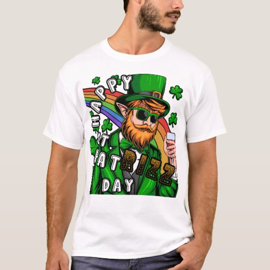Fijne St. Pat Rizz Dag T-shirt (Voorkant)