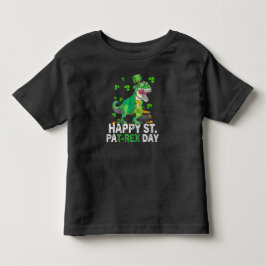 Fijne St Pat Trex Dag Dinosaurus Peuter St Patrick Kinder Shirts