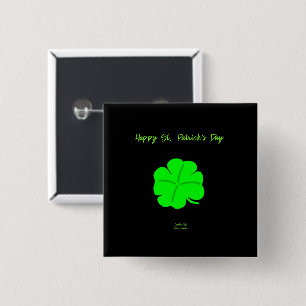 Fijne St. Patrick's Dag 2 inch vierkante knop Button 5,1 Cm