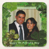 Fijne St. Patrick's Dag Foto Kartonnen Onderzetters (Voorkant)