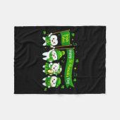 Fijne St. Patrick's dag gebit tand karakters Fleece Deken (Voorkant (Horizontaal))