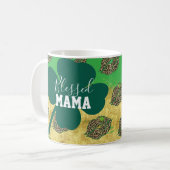 Fijne St. Patrick's Dag Gezegende Moeder Mama Koffiemok (Voorkant links)