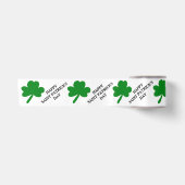 Fijne St. Patrick's Dag Groene Shamrocks 3" Satijnen Lint (Voorkant)