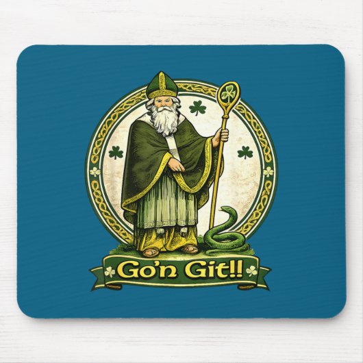 Fijne St. Patrick's dag Ierse feestdag geluk Muismat (Voorkant)