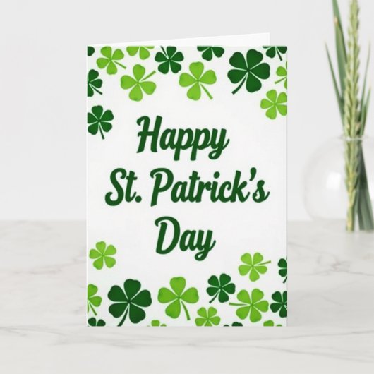 Fijne St. Patrick's Dag Kaart (Voorkant)