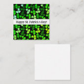 Fijne St. Patrick's dag kaarten, leuk, voorraad! Notitiekaartje (Voorkant / Achterkant)