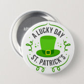 Fijne St. Patrick's Dag Knop Ronde Button 7,6 Cm (Voorkant /achterkant)