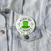 Fijne St. Patrick's Dag Knop Ronde Button 7,6 Cm (In situ)