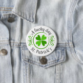 Fijne St. Patrick's Dag Knop Ronde Button 7,6 Cm (In situ)
