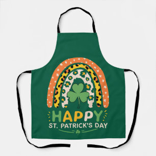 Fijne St. Patrick's Dag Knuffelige Regenboog Luipa Schort