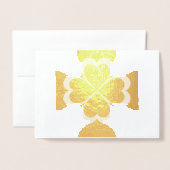 Fijne St. Patrick's Dag maatwerk Folie kaart (Voorkant met envelop)