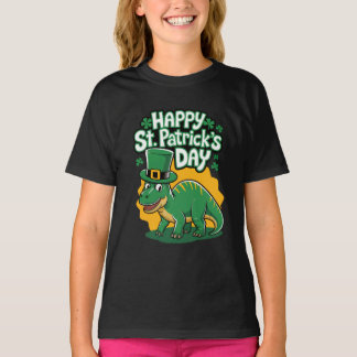 Fijne St Patrick's dag met dino T-shirt