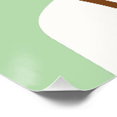 Fijne St. Patrick's Dag Moderne Groene Poster (Hoek)