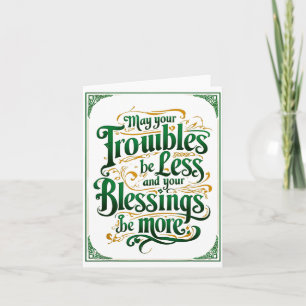 Fijne St. Patrick's Dag Motiverende Citaat Kleding Kaart
