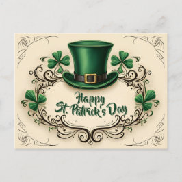 Fijne St. Patrick's Dag ontwerp met klaver Briefkaart
